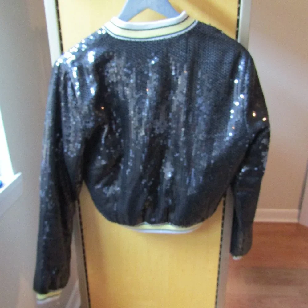 Lovers + Friends Ryder Bomber Sequin Jacket
